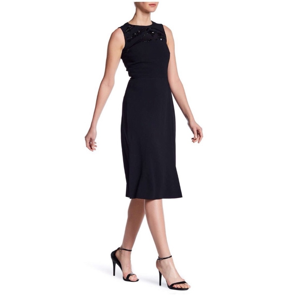 BOSS HUGO BOSS Deffy Black Sheat Dress‎ US8